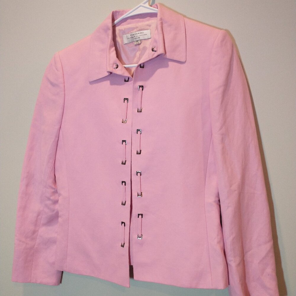 NWOT Tahari Linen 2-Piece Set Camisole and Suit Jacket